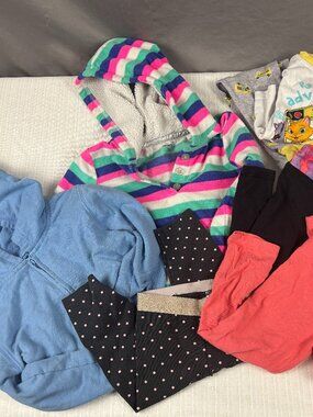 Girls 3T Winter Clothing Lot Pants Shirts Sweatshirt Jacket PJs 7 Piece Bundle